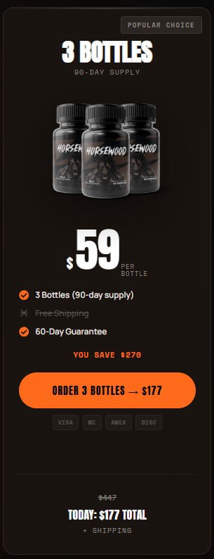 horsewood 3 bottles price